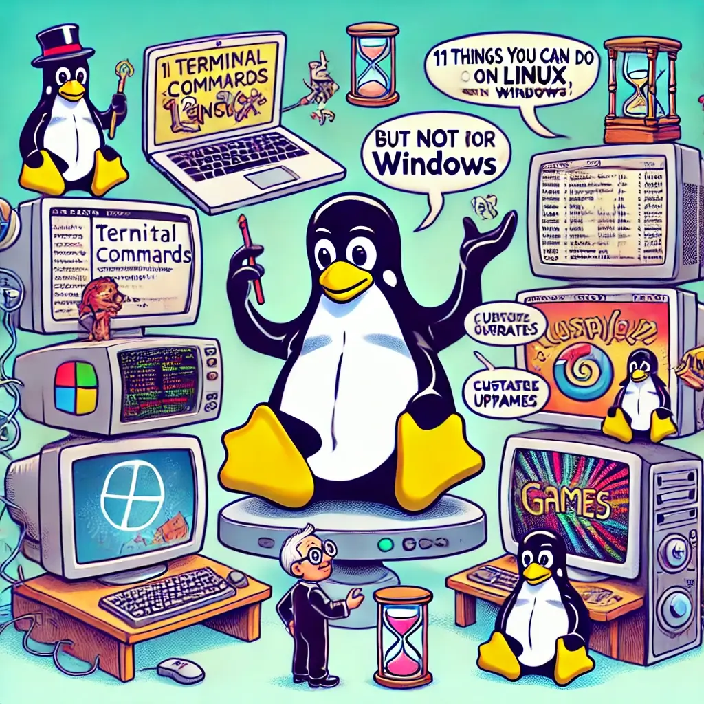 Things You Can do on Linux but not on Windows